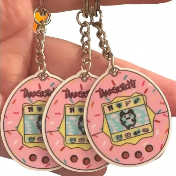 Tamagotchi Keychains - Set of (5) five pieces - Picture 2 of 2